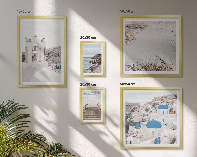Parede galeria de quadros As paisagens brancas da Grécia