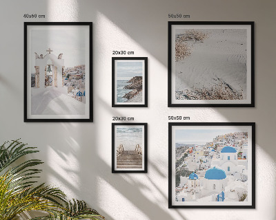 Parede galeria de quadros As paisagens brancas da Grécia