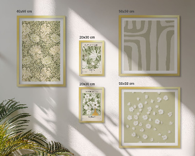 Galeria de parede Planta boho com flores