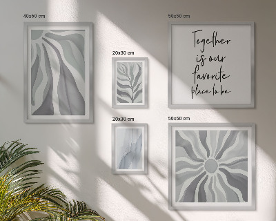 Galeria de parede Padrões abstratos em cinza e branco