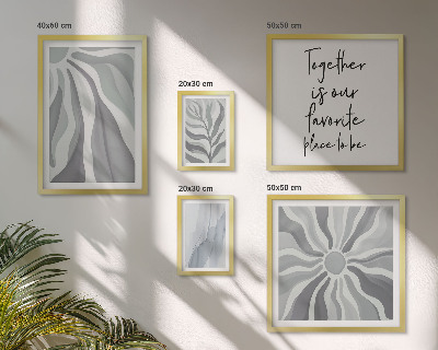 Galeria de parede Padrões abstratos em cinza e branco