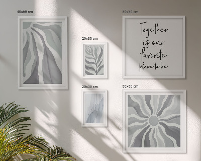 Galeria de parede Padrões abstratos em cinza e branco