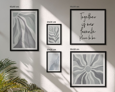 Galeria de parede Padrões abstratos em cinza e branco
