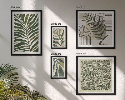 Parede galeria de quadros Padrões de plantas modernos