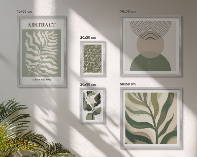 Galeria de parede Padrões abstratos de plantas
