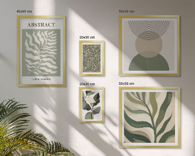 Galeria de parede Padrões abstratos de plantas