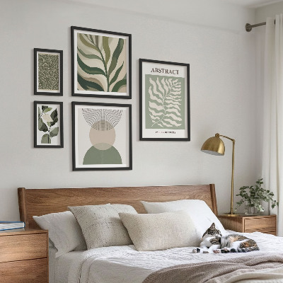 Galeria de parede Padrões abstratos de plantas