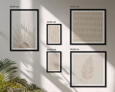 Parede galeria de quadros Decorações elegantes com geometria da natureza