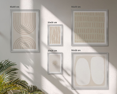 Galeria de parede Formas abstratas elegantes