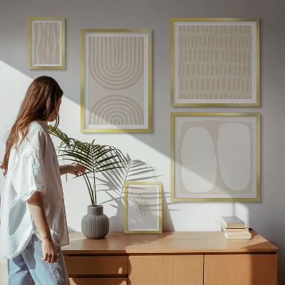 Galeria de parede Formas abstratas elegantes