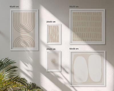 Galeria de parede Formas abstratas elegantes