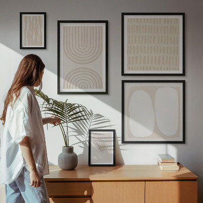 Galeria de parede Formas abstratas elegantes