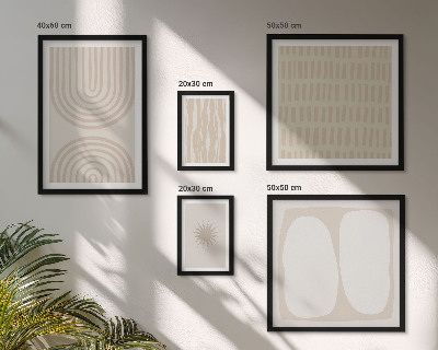 Galeria de parede Formas abstratas elegantes