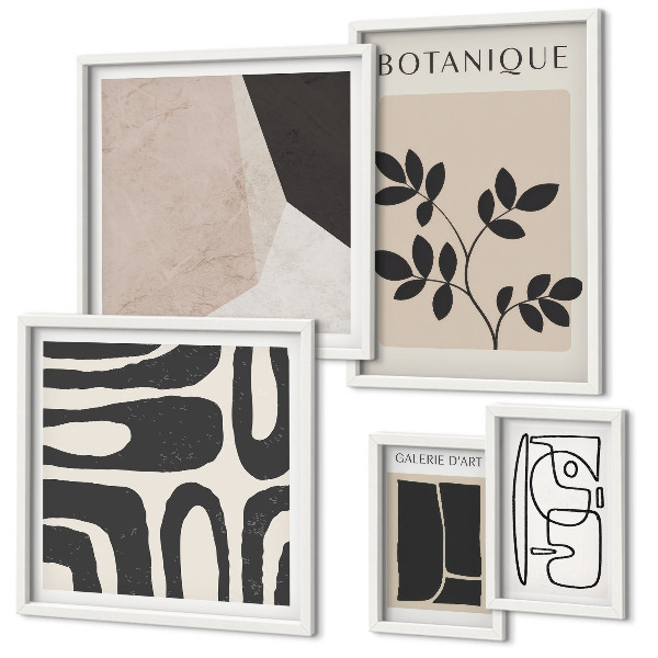 Galeria de parede Gráficos minimalistas elegantes