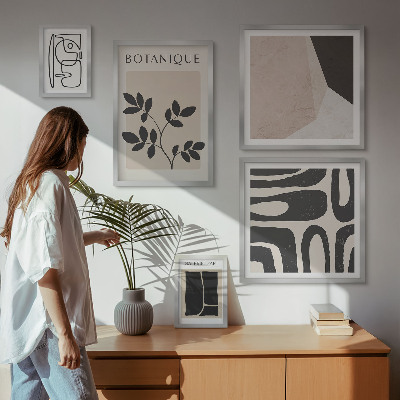 Galeria de parede Gráficos minimalistas elegantes