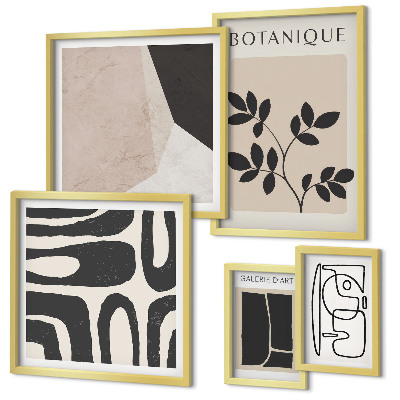 Galeria de parede Gráficos minimalistas elegantes