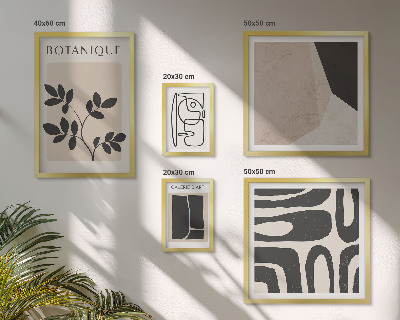 Galeria de parede Gráficos minimalistas elegantes