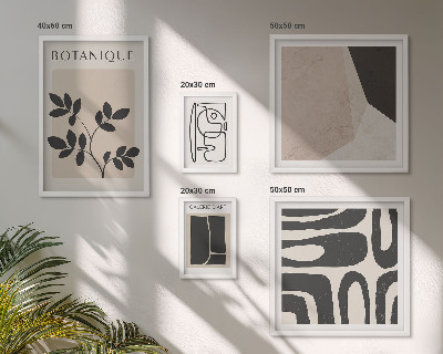 Galeria de parede Gráficos minimalistas elegantes