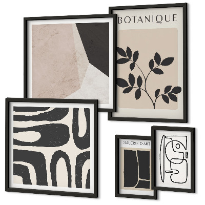 Galeria de parede Gráficos minimalistas elegantes