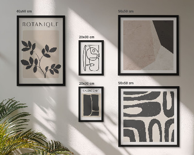 Galeria de parede Gráficos minimalistas elegantes