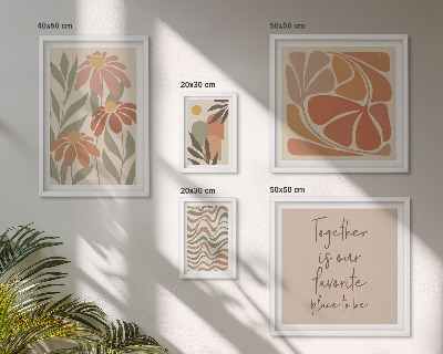 Parede galeria de quadros Decorações elegantes com flores da natureza