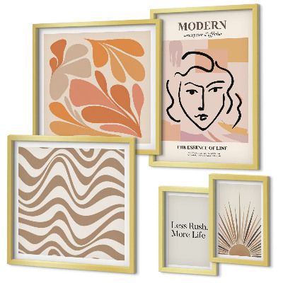 Galeria de parede Estilo abstrato moderno