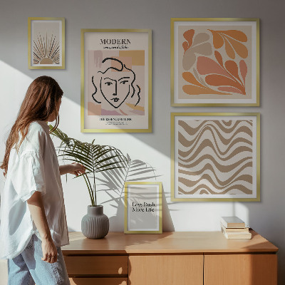 Galeria de parede Estilo abstrato moderno