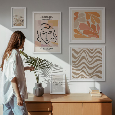 Galeria de parede Estilo abstrato moderno