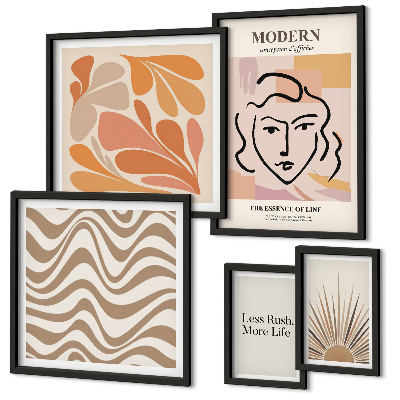 Galeria de parede Estilo abstrato moderno