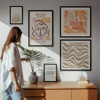 Galeria de parede Estilo abstrato moderno