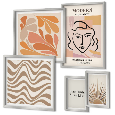 Galeria de parede Estilo abstrato moderno