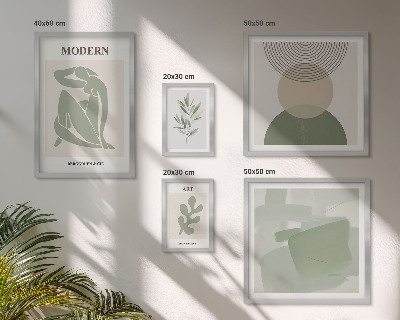 Galeria de parede Estilo moderno com abstração
