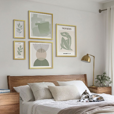 Galeria de parede Estilo moderno com abstração