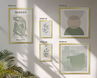 Galeria de parede Estilo moderno com abstração