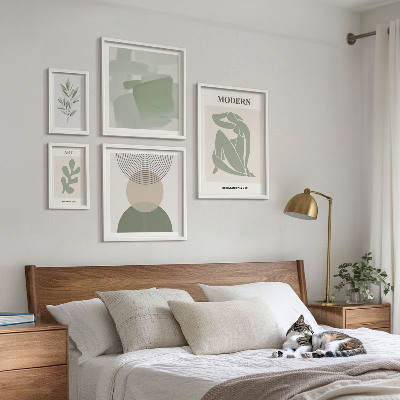 Galeria de parede Estilo moderno com abstração