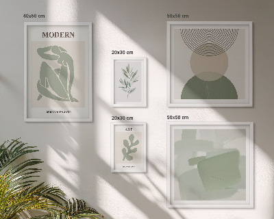 Galeria de parede Estilo moderno com abstração