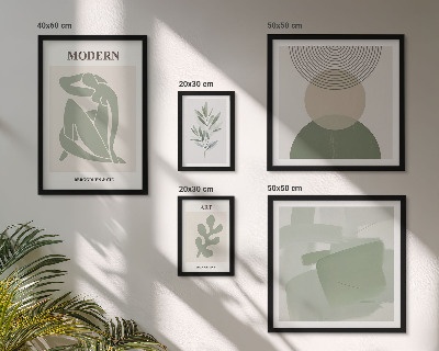 Galeria de parede Estilo moderno com abstração