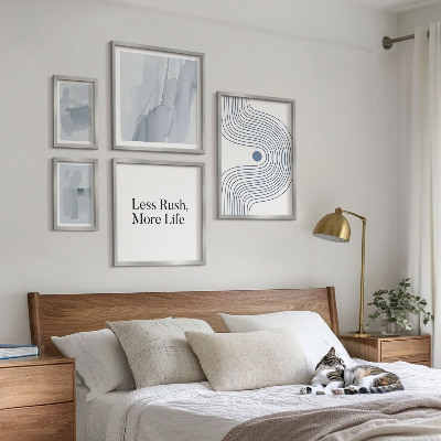 Parede galeria de quadros Gráficos minimalistas modernos