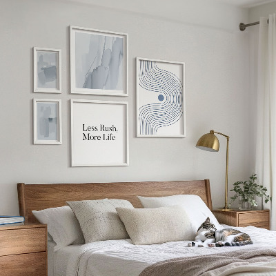 Parede galeria de quadros Gráficos minimalistas modernos