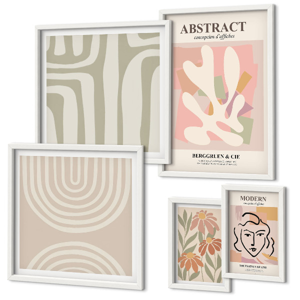 Galeria de parede Plantas abstratas estilosas