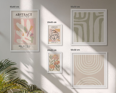 Galeria de parede Plantas abstratas estilosas