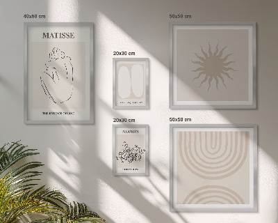 Parede galeria de quadros Linhas de arte minimalistas