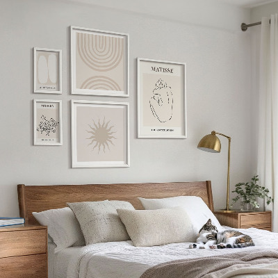 Parede galeria de quadros Linhas de arte minimalistas