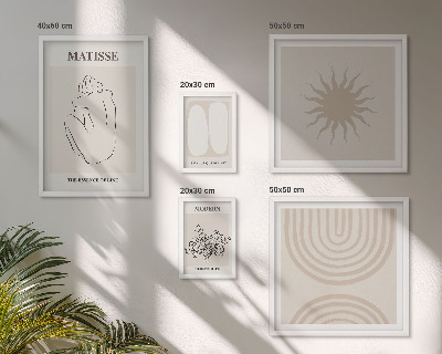 Parede galeria de quadros Linhas de arte minimalistas