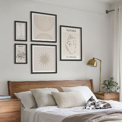 Parede galeria de quadros Linhas de arte minimalistas