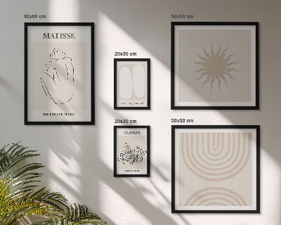 Parede galeria de quadros Linhas de arte minimalistas