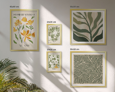Galeria de parede Motivos vegetais modernos