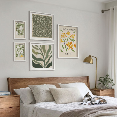 Galeria de parede Motivos vegetais modernos