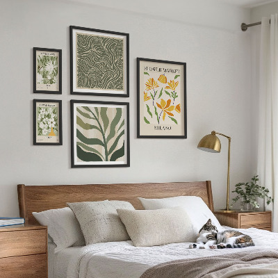 Galeria de parede Motivos vegetais modernos