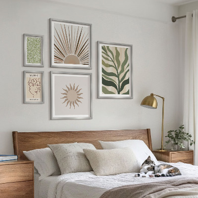 Parede galeria de quadros Gráficos abstratos e elegantes de plantas